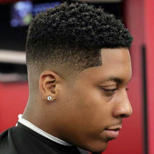 Curly Low Fade Haircut